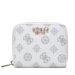 Mały Portfel Damski Guess. Białe portfele Guess, z aplikacjami. Za 229.99 zł.