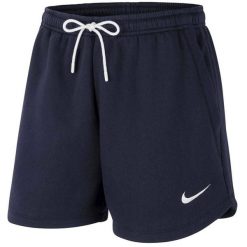 Damskie Spodenki Dresowe Park 20. Niebieskie szorty Nike, bez wzorów, z dresówki. Za 157.99 zł.