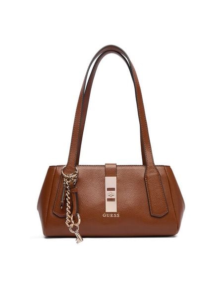 Guess Torebka Brooke HWBG98 97080 Brązowy. Brązowe torebki klasyczne Guess, z aplikacjami, ze skóry, bez dodatków. Za 639.99 zł.