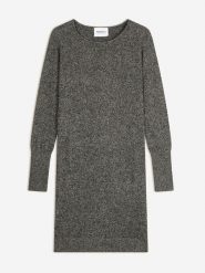 Perfect Cashmere Kaszmirowa sukienka "Molli" w kolorze szarym rozmiar: S. Szare sukienki Perfect Cashmere, na co dzień, s, bez wzorów, z kaszmiru, bez kołnierzyka, bez ramiączek, midi, proste. Za 413.99 zł.