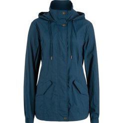Lekka parka z kapturem. Czarne płaszcze bonprix, bez wzorów, z kapturem. Za 179.99 zł.