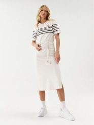Tommy Hilfiger Sukienka codzienna WW0WW37850 Écru Regular Fit. Sukienki Tommy Hilfiger, na co dzień, m, bez wzorów, z bawełny, bez kołnierzyka, bez ramiączek, proste. Za 349.99 zł.