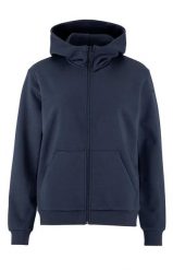 Craft Community 2.0 FZ Hoodie W – Bluza z kapturem na zamek z bawełny. Niebieskie bluzy Craft, l, bez wzorów, z bawełny, z kapturem. Za 308.45 zł.