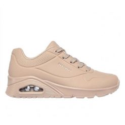 Buty Skechers Uno-Stand On Air W 73690-SND beżowy. Brązowe buty treningowe bez wzorów, z gumy, bez zapięcia. Za 626.53 zł.