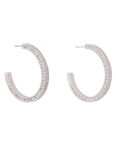Guess Kolczyki JUBE06 435JW Srebrny. Szare kolczyki Guess, srebrne. Za 349.99 zł.