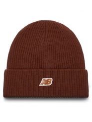 New Balance Czapka Winter Watchman Beanie Patch V3.0 LAH53008ROK Brązowy. Brązowe czapki zimowe New Balance, bez wzorów, z materiału. Za 119.99 zł.