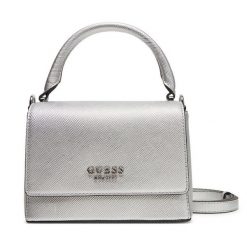 Torebka Guess. Szare torebki klasyczne Guess, z aplikacjami, klasyczne, bez dodatków. Za 369.99 zł.