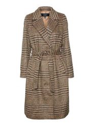 Vero Moda Płaszcz "Luck" w kolorze jasnobrązowym rozmiar: L. Brązowe płaszcze Vero Moda, l, bez wzorów, bez kaptura. Za 127.35 zł.