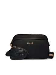 Liu Jo Torebka AA6176 T382A Czarny. Czarne listonoszki Liu Jo, bez wzorów, ze skóry, bez dodatków. Za 599.99 zł.