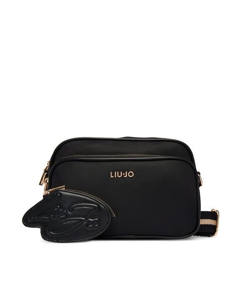 Liu Jo Torebka AA6176 T382A Czarny. Czarne listonoszki Liu Jo, bez wzorów, ze skóry, bez dodatków. Za 359.99 zł.