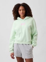 GAP Bluza w kolorze zielonym rozmiar: S. Zielone bluzy GAP, s, bez wzorów, z materiału, bez ramiączek, z kapturem. Za 105.14 zł.
