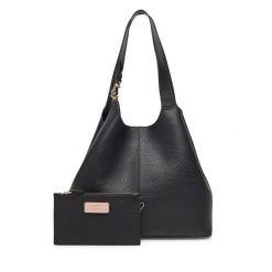 Torebka Coccinelle. Czarne shopper bag Coccinelle, bez wzorów, bez dodatków. Za 1,439.00 zł.