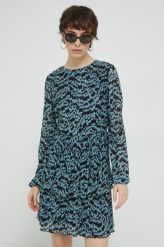 Vila sukienka VIMENA kolor czarny mini rozkloszowana. Czarne sukienki Vila, l, bez wzorów, bez kołnierzyka, bez ramiączek, mini, rozkloszowane. W wyprzedaży za 139.99 zł.