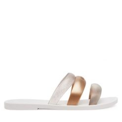 Klapki Melissa. Żółte klapki Melissa, bez wzorów, bez obcasa, bez zapięcia. Za 269.99 zł.