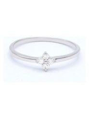 DIAMANTA Złoty pierścionek "Alba" z diamentami rozmiar: 58. Szare pierścionki DIAMANTA, z diamentem, złote. Za 1,016.45 zł.