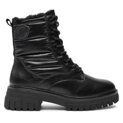 Trapery s.Oliver. Czarne traperki S.Oliver, bez wzorów, bez obcasa, bez zapięcia. Za 339.99 zł.