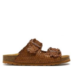 Klapki Toni Pons. Brązowe klapki Toni Pons, bez wzorów, bez obcasa, bez zapięcia. Za 399.99 zł.