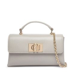 Torebka Furla. Szare kopertówki Furla, bez wzorów, wizytowe, bez dodatków. Za 1,104.00 zł.