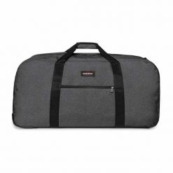 Torba podróżna Eastpak Warehouse +. Czarne torby podróżne Eastpak, z aplikacjami, z gumy, na ramię, duże. Za 575.50 zł.