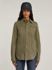 G-Star Koszula w kolorze khaki rozmiar: XL. Brązowe koszule G-Star, xl, bez wzorów, retro, bez kołnierzyka, bez ramiączek. Za 219.60 zł.