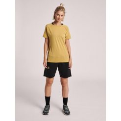 Koszulka damska Hummel hmlCIMA. Brązowe t-shirty sportowe Hummel, l, bez wzorów, z bawełny, bez ramiączek. Za 178.00 zł.
