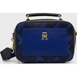 Tommy Hilfiger torebka kolor granatowy. Niebieskie listonoszki Tommy Hilfiger, bez wzorów, bez dodatków. Za 649.99 zł.