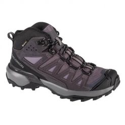 Buty trekkingowe damskie Salomon X Ultra 360 Ltr Mid Gtx W. Szare buty trekkingowe Salomon, z materiału, za kostkę, bez zapięcia. Za 699.99 zł.