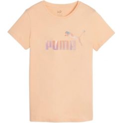 T-shirt Damski ESS+ Summer Daze. Brązowe t-shirty Puma, s, bez wzorów, sportowe, bez kołnierzyka, bez ramiączek. Za 138.99 zł.