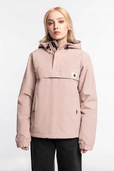 Kurtka damska kangurka Carhartt WIP W' Nimbus Pullover I00321 XS. Czerwone kurtki Carhartt, uniwersalny, bez wzorów, z dresówki, sportowe, bez kaptura. Za 709.00 zł.