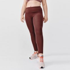 Legginsy do biegania damskie Kalenji Support. Niebieskie legginsy KALENJI, bez wzorów, z elastanu, sportowe. Za 79.99 zł.