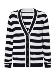 TATUUM Kardigan w kolorze czarno-białym rozmiar: S. Białe swetry Tatuum, s, bez wzorów, bez ramiączek. Za 183.59 zł.