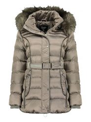 Canadian Peak Parka zimowa "Aimeraudeak" w kolorze jasnobrązowym rozmiar: 128. Brązowe płaszcze Canadian Peak, na zimę, bez wzorów, z tkaniny, bez kaptura. Za 235.50 zł.