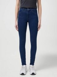 Wrangler Dżinsy - Skinny fit - w kolorze granatowym rozmiar: W34/L32. Niebieskie jeansy Wrangler, l, z aplikacjami, klasyczne, z podwyższonym stanem. Za 173.99 zł.