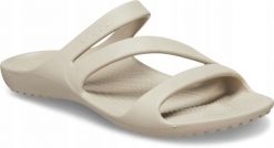Klapki Dla Dorosłych Crocs Kadee II. Niebieskie klapki Crocs, bez wzorów, z materiału, bez obcasa, bez zapięcia. Za 119.99 zł.