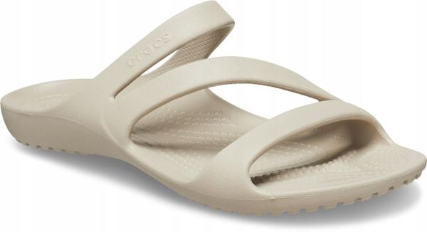 Klapki Dla Dorosłych Crocs Kadee II. Niebieskie klapki Crocs, bez wzorów, z materiału, bez obcasa, bez zapięcia. Za 119.99 zł.
