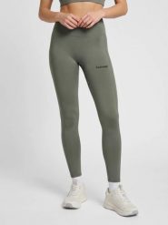 Damskie legginsy z wysokim stanem Hummel Prima. Szare legginsy Hummel, bez wzorów, z materiału, sportowe. Za 205.41 zł.