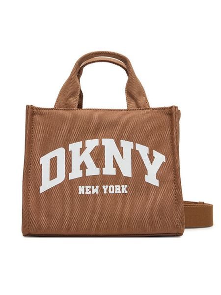 DKNY Torebka R41AOC80 Brązowy. Brązowe torebki klasyczne DKNY, bez wzorów, z materiału, bez dodatków. Za 439.99 zł.