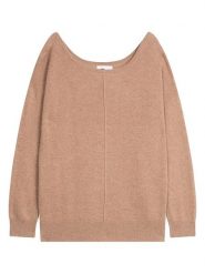 Just Cashmere Kaszmirowy sweter "Karen" w kolorze karmelowym rozmiar: S. Brązowe swetry Just Cashmere, s, bez wzorów, z kaszmiru, bez ramiączek. Za 347.99 zł.
