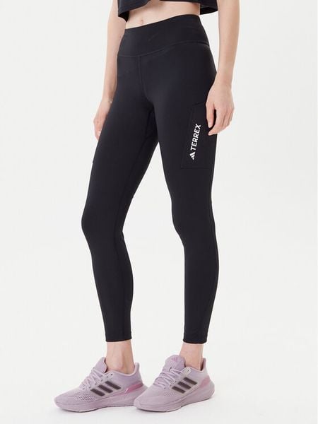 Adidas Legginsy Terrex Multi JF1266 Czarny Slim Fit. Czarne legginsy adidas, bez wzorów, z syntetyku, outdoorowe. Za 249.99 zł.