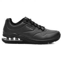 Buty do chodzenia damskie Skechers Uno 2 Air Around You. Czarne buty treningowe Skechers, bez wzorów, z gumy, bez zapięcia, trekkingowe. Za 368.00 zł.