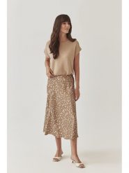 TATUUM Spódnica w kolorze beżowym rozmiar: 38. Brązowe spódnice Tatuum, bez wzorów, z wiskozy, midi. Za 172.95 zł.