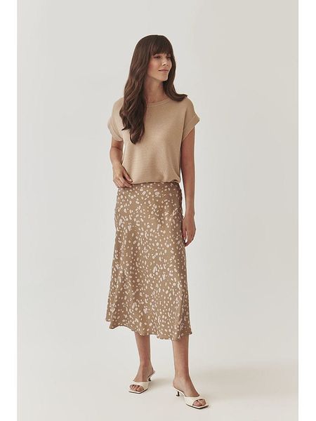 TATUUM Spódnica w kolorze beżowym rozmiar: 38. Brązowe spódnice Tatuum, bez wzorów, z wiskozy, midi. Za 172.95 zł.