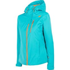 Kurtka narciarska damska KUDN301 - błękit turkusowy. Kurtki narciarskie marki WED'ZE. Za 349.99 zł.