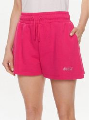 Guess Szorty sportowe Eleanora V4RD04 KC5O0 Różowy Relaxed Fit. Czerwone szorty sportowe Guess, z aplikacjami, z bawełny. Za 179.99 zł.