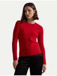 Polo Ralph Lauren Sweter 211910421026 Czerwony Slim Fit. Czerwone swetry Polo Ralph Lauren, s, bez wzorów, z wełny, bez ramiączek. Za 539.99 zł.
