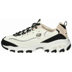 Buty Damskie Skechers D'lites 150536-Ntbk Sportowe Beżowo-Czarne 41. Brązowe buty treningowe Skechers, bez wzorów, bez zapięcia. Za 339.00 zł.