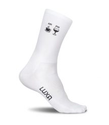 Skarpety Rowerowe Luxa Coffee-Wine. Białe skarpetki LUXA, bez wzorów, z elastanu. Za 49.90 zł.