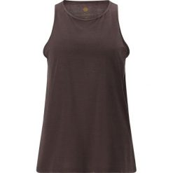 Damski tank top Athlecia Mota. Brązowe topy Athlecia, bez wzorów, sportowe, bez kołnierzyka, bez ramiączek. Za 122.50 zł.