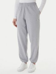 Calvin Klein Jeans Spodnie dresowe Foil Monologo LV047E826G Szary Regular Fit. Szare spodnie dresowe Calvin Klein Jeans, bez wzorów, z bawełny. Za 409.99 zł.