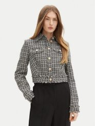 Guess Marynarka W5RN47 WGW82 Czarny Regular Fit. Czarne marynarki i żakiety Guess, xxl, z aplikacjami, z syntetyku, bez ramiączek. Za 369.99 zł.